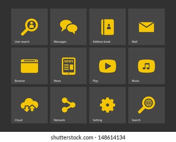Web icons. Vector illustration.