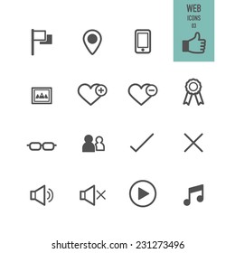 Web icons. Vector illustration.