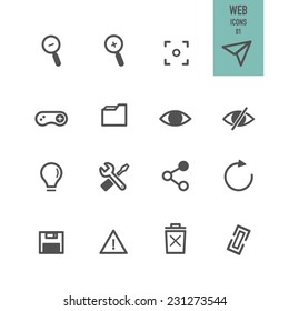 Web icons. Vector illustration.
