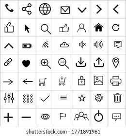ilustración vectorial de iconos web en fondo blanco