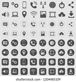 WEB ICONS VECTOR PACK ( 64 STYLES )