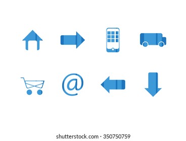 web icons vector set