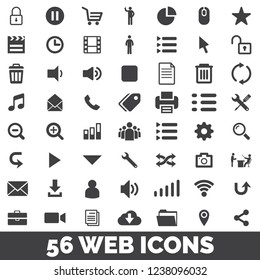 Web Icons Vectors. Total 56 Vectors