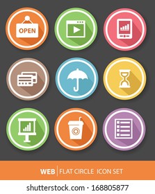 Web icons,Colorful version,vector