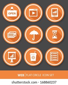 Web icons,Orange version,vector