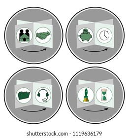 Web icons.Vector illustration.