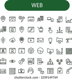 Web icons.Vector illustration. web icons set