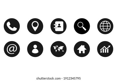 Web icons.Vector illustration isolated on white background.Eps 10.