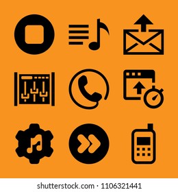 web, idea, office, gadget, decoration and wide icon vector set. Flat vector design with filled icons. Designed for web and software interfaces