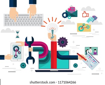 web illustration for banner