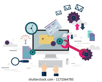 web illustration for banner
