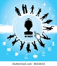 Web illustration concept.