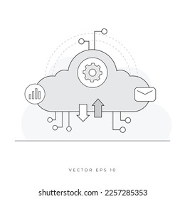 ilustración web vector de estilo mínimo