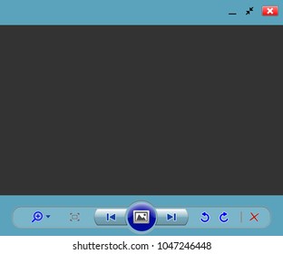 Web image viewer template. Vector illustration