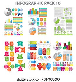 Web Infographic Element Pack 10. Vector