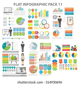 Web Infographic Element Pack 11. Vector