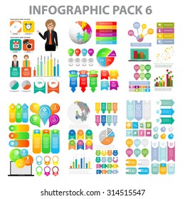Web Infographic element pack 6.
vector