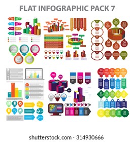 Web Infographic element pack 7. vector