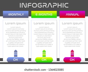 Web Infographic Template for Business Vector Illustration.