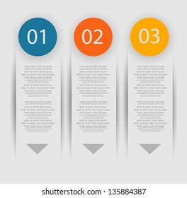 web infographics number option banners