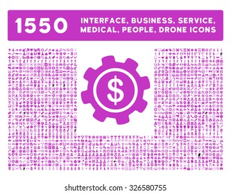 Web interface, business tools, hardware devices, people poses, medical service and awards vector icons. Style is flat symbols, violet color, rounded angles, white background.