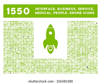 Web interface, business tools, hardware devices, people poses, medical service and awards vector icons. Style is flat symbols, eco green color, rounded angles, white background.