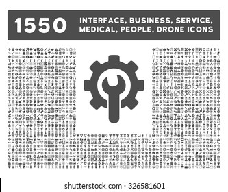 Web interface, business tools, hardware devices, people poses, medical service and awards vector icons. Style is flat symbols, gray color, rounded angles, white background.