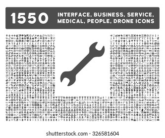 Web interface, business tools, hardware devices, people poses, medical service and awards vector icons. Style is flat symbols, gray color, rounded angles, white background.