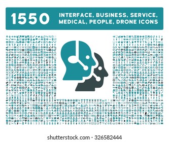 Web interface, business tools, hardware devices, people poses, medical service and awards vector icons. Style is bicolor flat symbols, soft blue colors, rounded angles, white background.