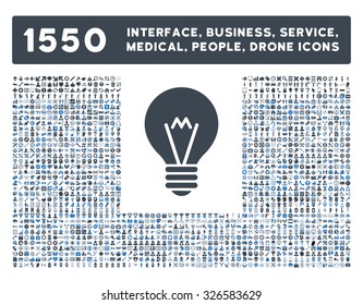 Web interface, business tools, hardware devices, people poses, medical service and awards vector icons. Style is bicolor flat symbols, smooth blue colors, rounded angles, white background.