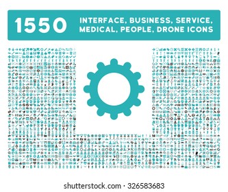 Web interface, business tools, hardware devices, people poses, medical service and awards vector icons. Style is bicolor flat symbols, grey and cyan colors, rounded angles, white background.