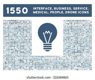 Web interface, business tools, hardware devices, people poses, medical service and awards vector icons. Style is bicolor flat symbols, cyan and blue colors, rounded angles, white background.