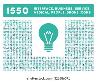 Web interface, business tools, hardware devices, people poses, medical service and awards vector icons. Style is bicolor flat symbols, cobalt and cyan colors, rounded angles, white background.