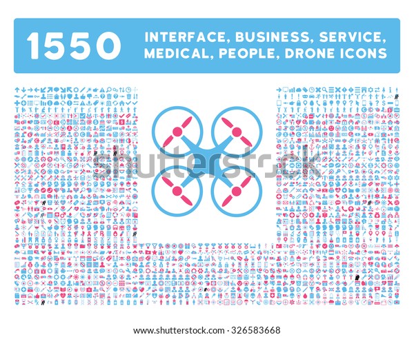 Web interface, business tools, hardware\
devices, people poses, medical service and awards vector icons.\
Style is bicolor flat symbols, pink and blue colors, rounded\
angles, white background.