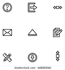 web interface icon set