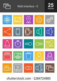 Web Interface Line Icons