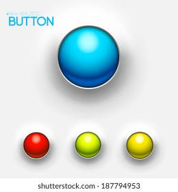web interface ui  buttons elements. Vector illustration