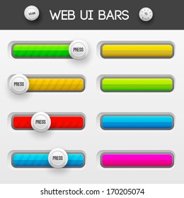 web interface ui elements. Vector illustration