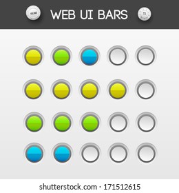 web interface ui elements. Vector illustration