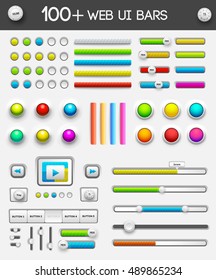 web interface ui elements. Vector illustration