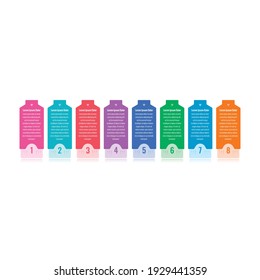 web, internet, annual report, magazine information templates. colorful cards infographic template. business infographic template