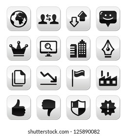 Web internet buttons set - vector