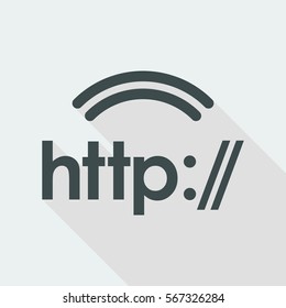 Web internet connection - http - Minimal vector icon 