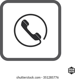 Web and Internet contact us icon.Vector illustration