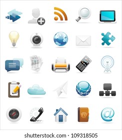 web and internet icon set