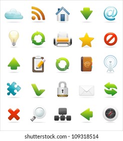 web and internet icon set