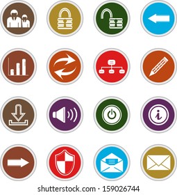 web and internet icon set