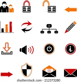 web and internet icon set 