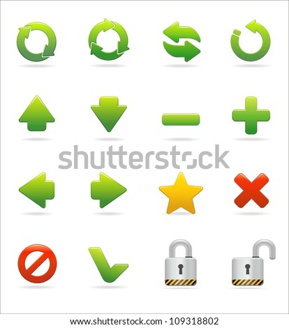 web and internet icon set