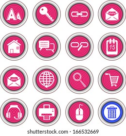 web and internet icons set